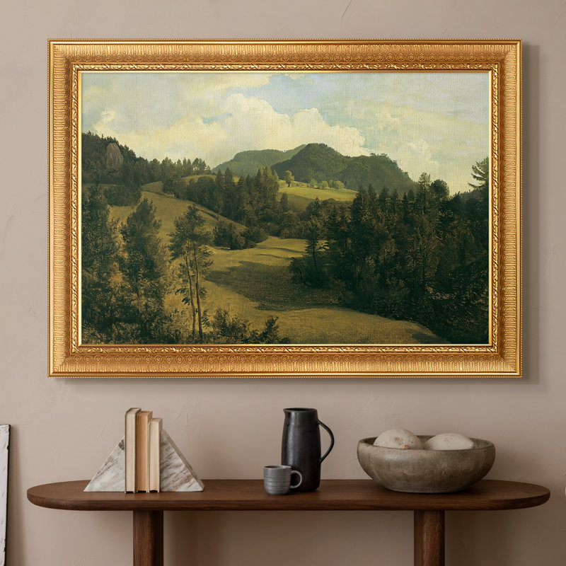 Paysage près de Miesenbach, v. 1830 - Frederic Gauermann - Toile encadrée sur mesure, 20x28 INNER SIZE, Framed Canvas