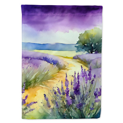 Lavande dans un drapeau de maison aquarelle
