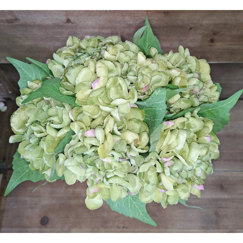 Arrangement floral hortensia, Vert
