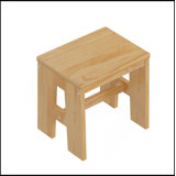 Wooden Daybed With Storage Shelves And Lockers, Multi-Functional Bed With Study Desk And Matching Stool, Natural