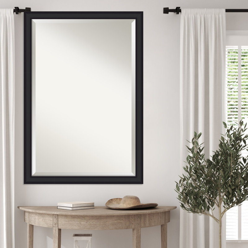 Miroir mural Oliver, 27 po x 39 po, Noir