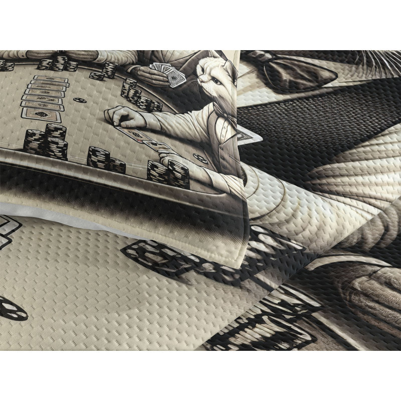 Polyester Coverlet, Queen Coverlet + 2 Standard Shams