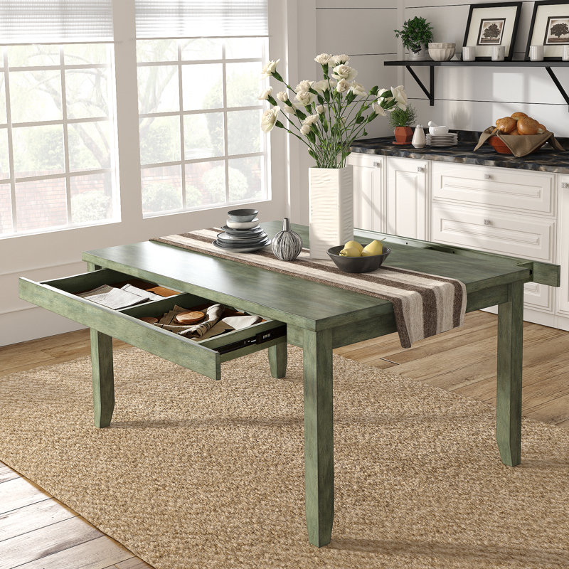 Alyra Dining Table, Antique Sage
