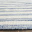 Tapis rayé bleu / ivoire en laine tissé à la main et à plat Emek-1552491498
