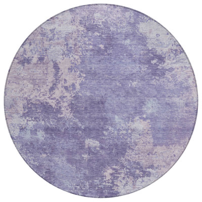 Machine Washable Indoor/Outdoor Chantille ACN2364 Abstract Rug