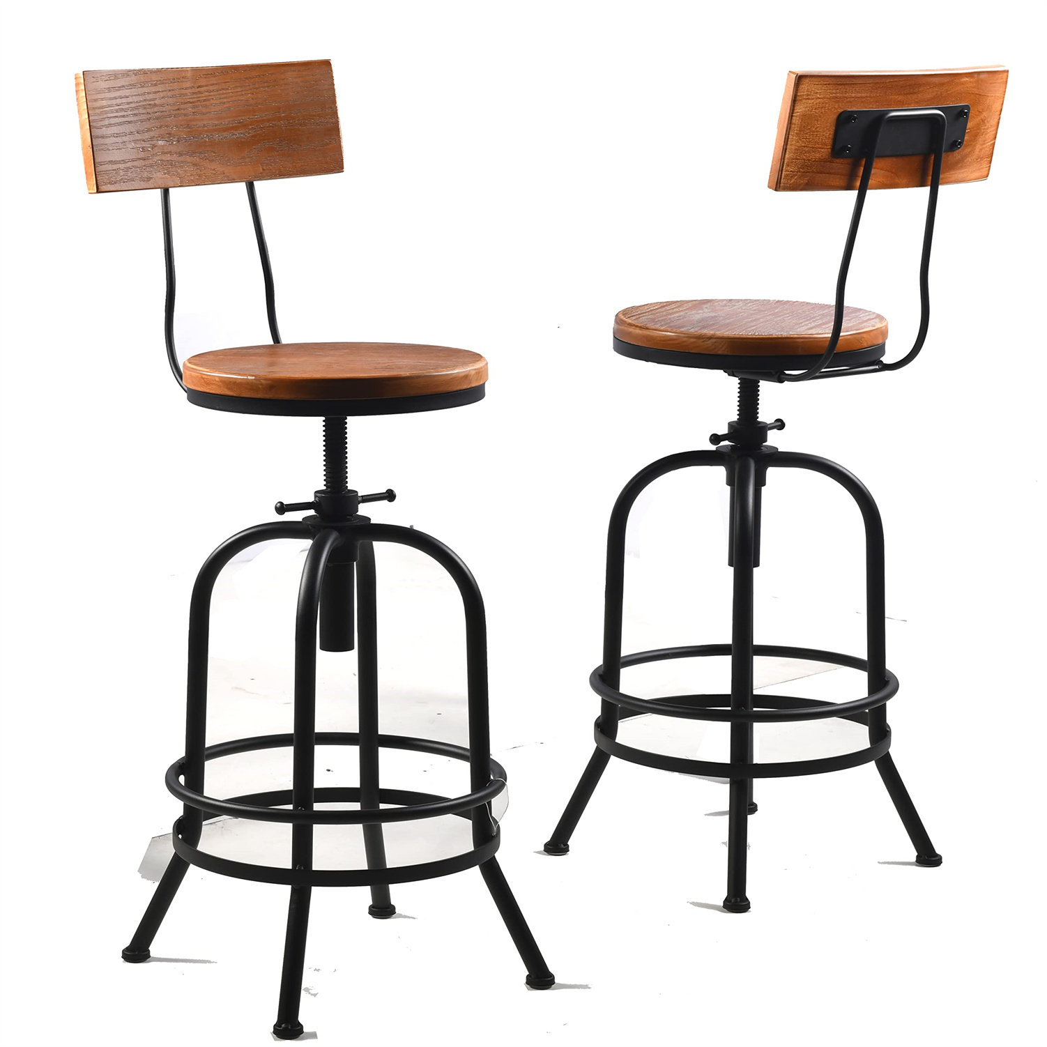 Williston Forge Kailanee Swivel Adjustable Height Counter Stool with ...