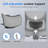 Ergonomic Mesh Office Chair with Multi-adjustable Headrest-1281072248