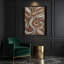 «Abstract Shapes», art mural sur toile brune-1980563408
