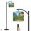 Lampe sur pied à arc avec abat-jour réglable Lauterbrunnen Valley Suisse Lampe sur pied 3 températures de couleur à intensité variable pour lampe