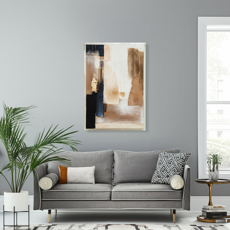  40 x 60 Harrow, cadre mural en acrylique peint à la main