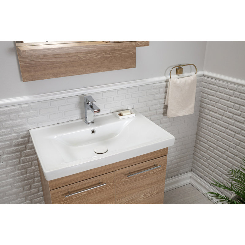 Winterstown 27,5 | Meuble-lavabo mural avec miroir
