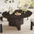 Oval Extendable Farmhouse Dining Table with Pedestal Base