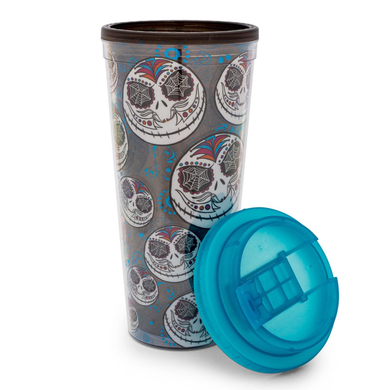Buffle argenté 24 oz Tasse de voyage en plastique