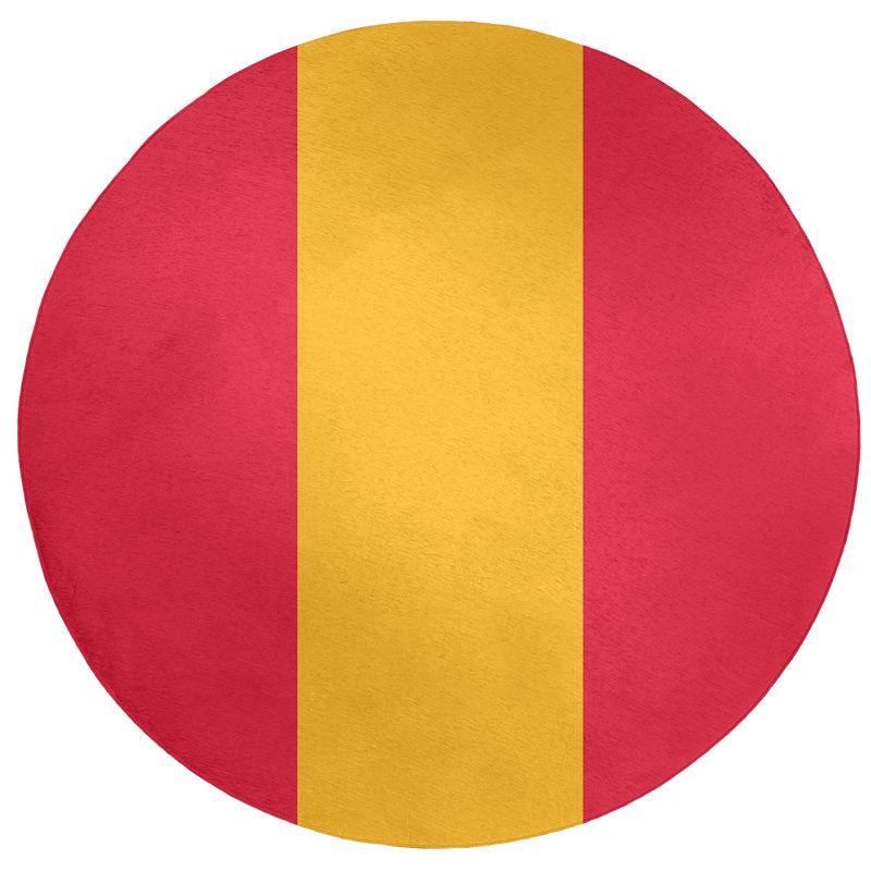 Chenille Indoor Rug, Round 5'