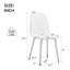 Chaises de salle à manger rembourrées modernes H 34,5 po Kamai-351645420