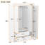Armoire-penderie à miroir polyvalente pour optimiser l'espace et l'organisation