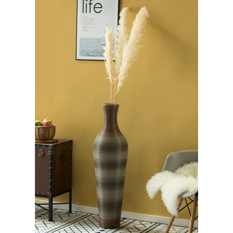 Alburnett Floor Vase, Brown/Gray, 39.25" H x 12" W x 12" D