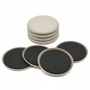 Glissières de meubles - Paquet de 8 glissières de meubles réutilisables de 3 1/2 po pour tapis