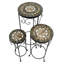 BRAVA 3 Piece Tall ROUND Plantstand Set