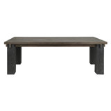Duncan 90" Reclaimed Solid Wood Farmhouse Dining Table In Brown