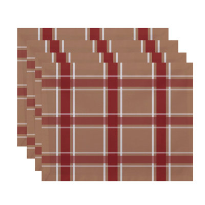 Abigail Polyester Geometric Rectangle Placemat