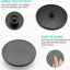 Douche double noire matte avec douchette à main de 8 po et 3 réglages, barre coulissante réglable, finition grattée, corrosion, rotatif à 360 °, fixation murale et résistance à la décoloration, bec pivotant, rotatif,