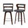 Swivel Upholstered Counter & Barstool With Wood Frame
