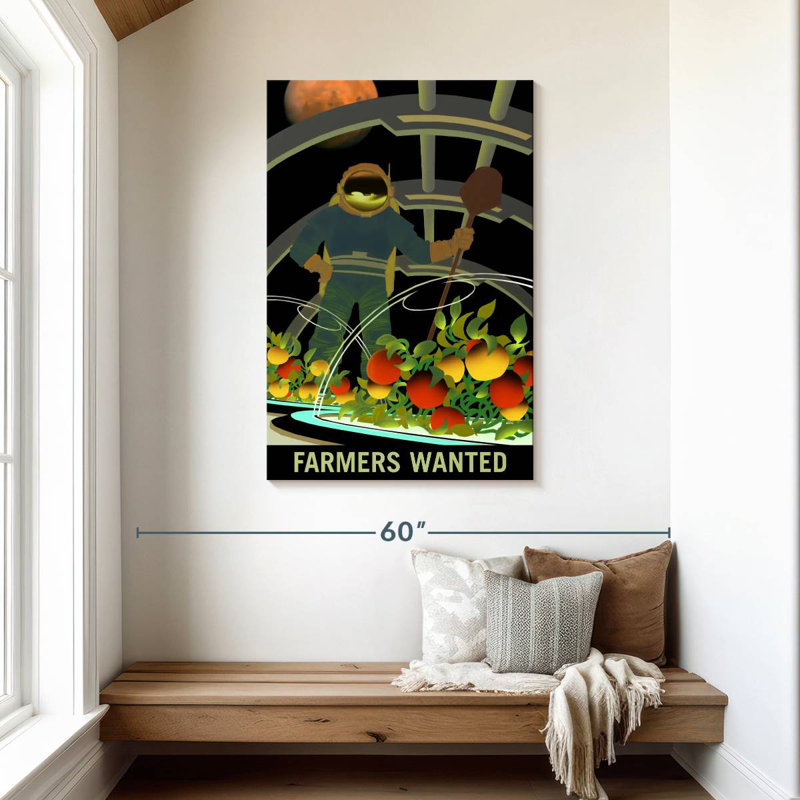 Oberle Mars Explorers Wanted Poster V, 45" H x 30" W