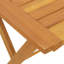 vidaXL Garden Table Folding Natural Solid Acacia Wood Outdoor Foldable Patio