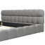 Lit plateforme tapissier très grand avec tissu épais, lit au sol avec structure solide, gris-1427639003