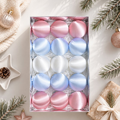 3.15 " Plastic and Polyester Bauble