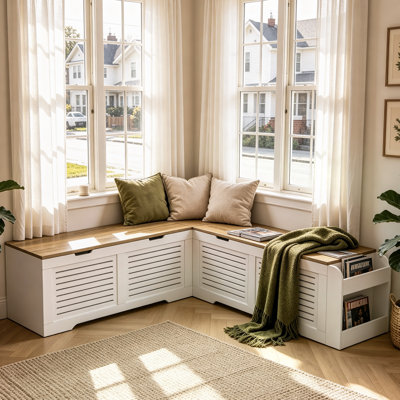 L-Shaped Storage Bench