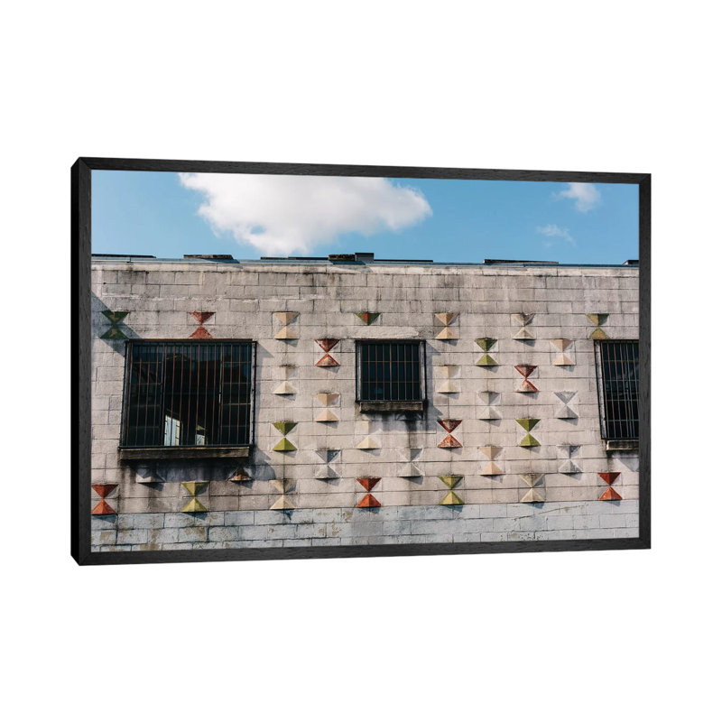 Nashville Architecture II by Bethany Young - Print on Canvas, 45.72cm H x 66.04cm W x 3.81cm D, Black Framed