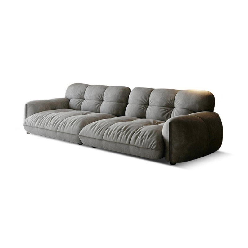 Coussin gris modulaire 100% polyester, Gris, 4, 30.71" H x 110.24" W x 38.58" D