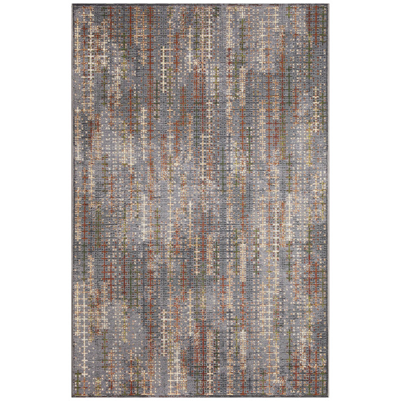 Joub Abstract Indoor / Outdoor Rug, Rectangle 8'10" x 11'9"
