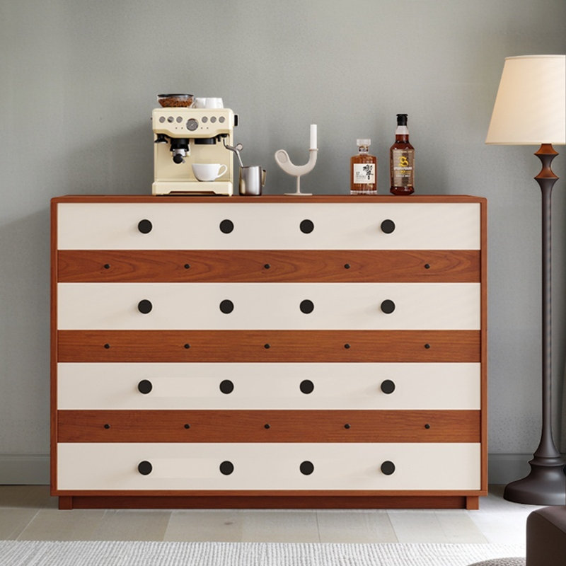 Modern Solid Wood 4-Drawer Stylish Accent Chest