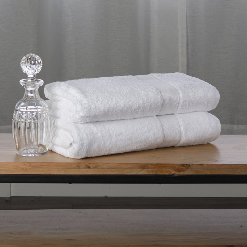 100% Cotton Plush Bath Sheet, White
