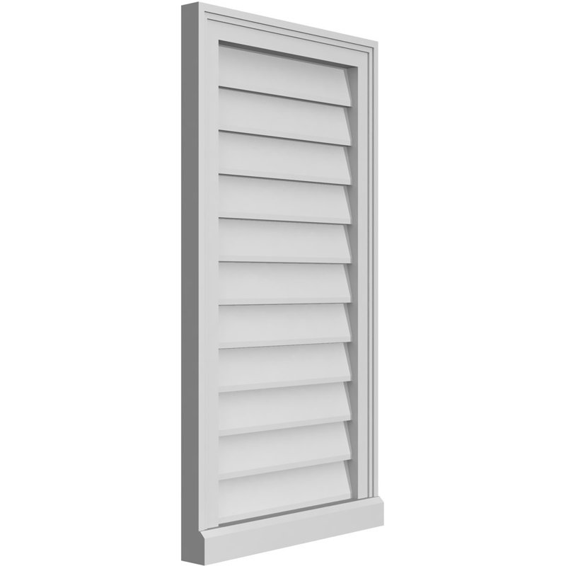 Cadre de seuil Brickmould, brun clair apprêté, H 34 po x l 18 po x P 2 po