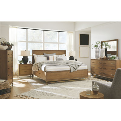 Bernstein King Panel Storage Bed With 2 Nightstands