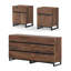 Ensemble de commode et table de chevet 3 pièces, commode de 63 pouces avec 6 tiroirs, table de chevet avec tiroir et armoire pour chambre à coucher, ensemble de mobilier de chambre à coucher-1028117830