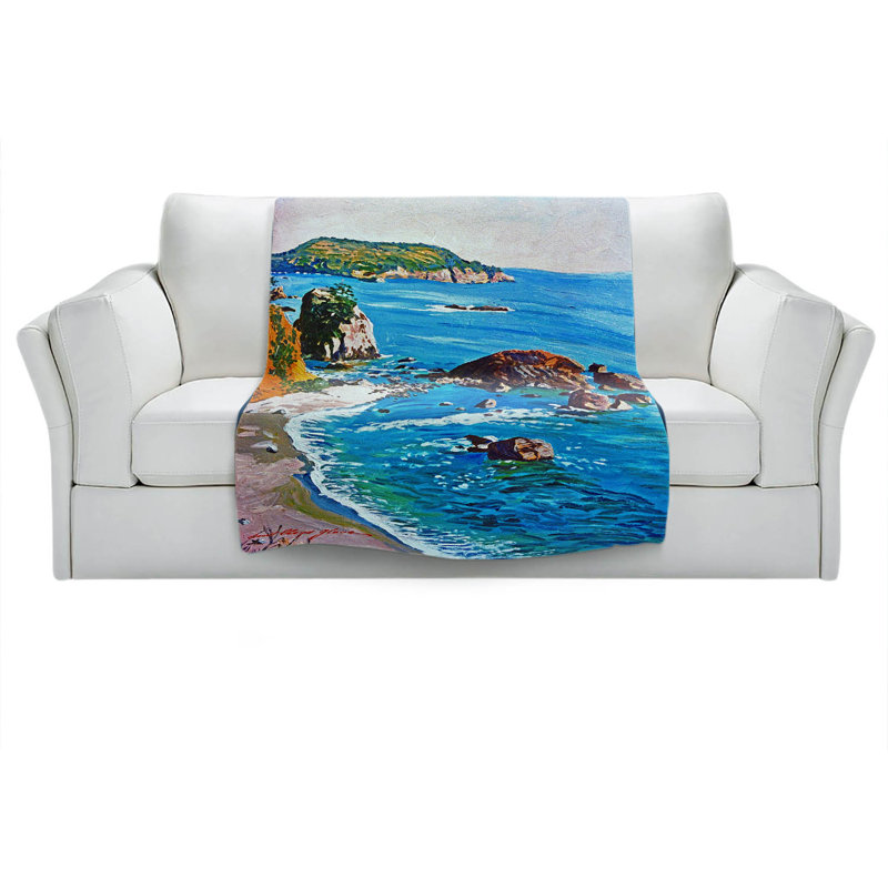 Hand Woven Throw Blanket, 51" x 60"