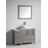  Framed 42" Freestanding Single Sink Bathroom Vanity with Engineered Marble Top and Matching Mirror-27042772