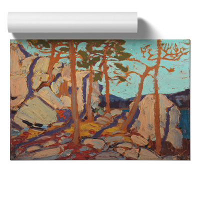Pine Cleft Rocks by Tom Thomson - No Frame Painting