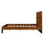 Lit plateforme en bois massif de style Mid-Century avec tête de lit six pièces-883144616