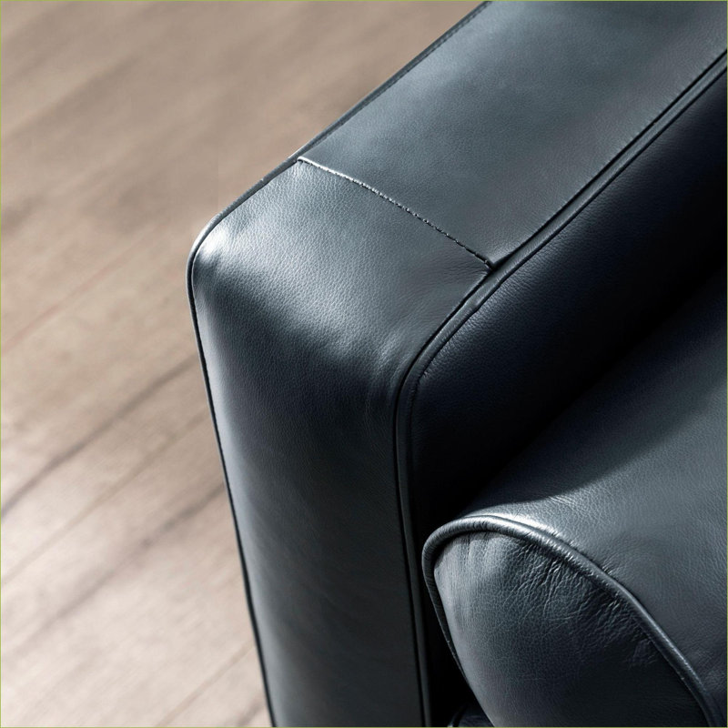 Fauteuil d'appoint Mid-Century capitonné en cuir, siège simple pour adultes, fauteuil d'appoint polyvalent pour le bureau de la chambre à coucher du salon