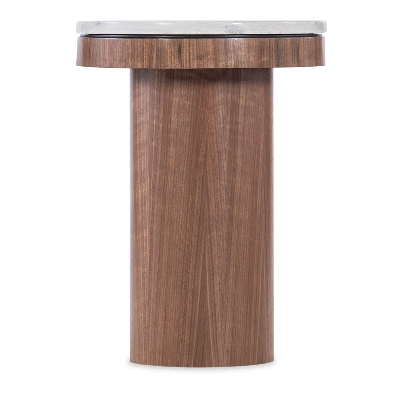 Vana Marble End Table, 21" H x 14" W x 14" D