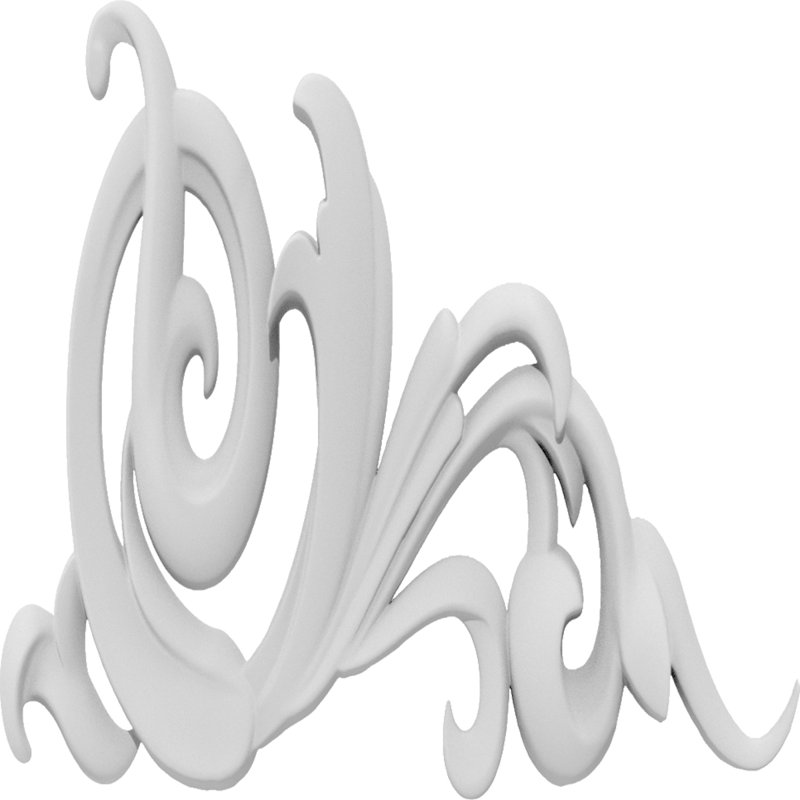 Applique Kirby Rosette, H 6,5 po x l 6,5 po x P 0,75 po, Droite