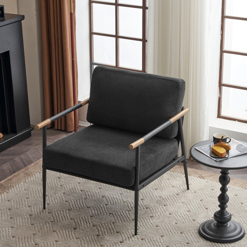 Chaise d'appoint Modern Modern, Chenille noir