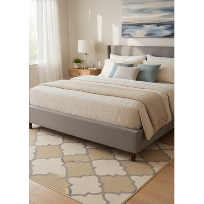 Multicolore tapis rectangulaire touffeté à la main Jasminder Trellis 5 pi x 8 pi