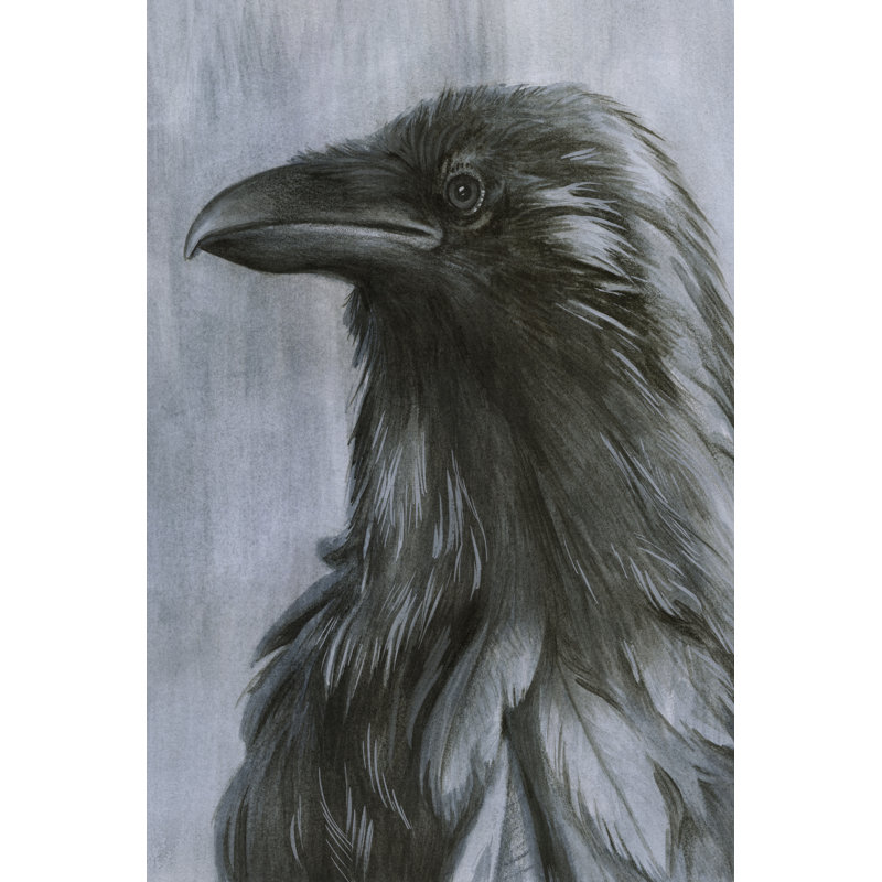 Consider The Raven II by Grace Popp - Wrapped Canvas Print, 30 cm H x 20 cm W